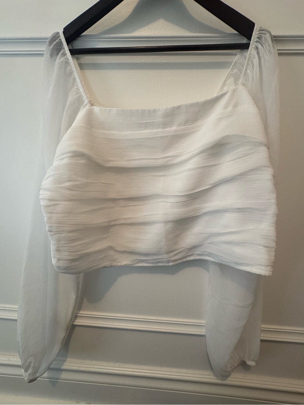 Hollister White Blouse - Size XXL